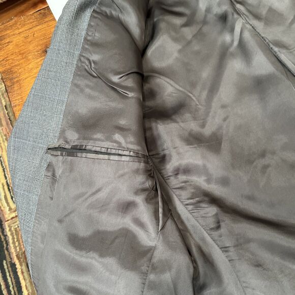 Men’s Grey Brooks Brothers Wool Suit 41L Pants 34x33 2 Button Single Vent - Picture 6 of 13